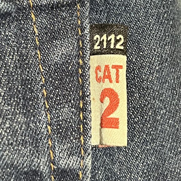 Crude FR Jeans Mens 36x32 Blue Flame Resistant CAT 2 NFPA 2112 ATPV 13 Stretch - Picture 8 of 11